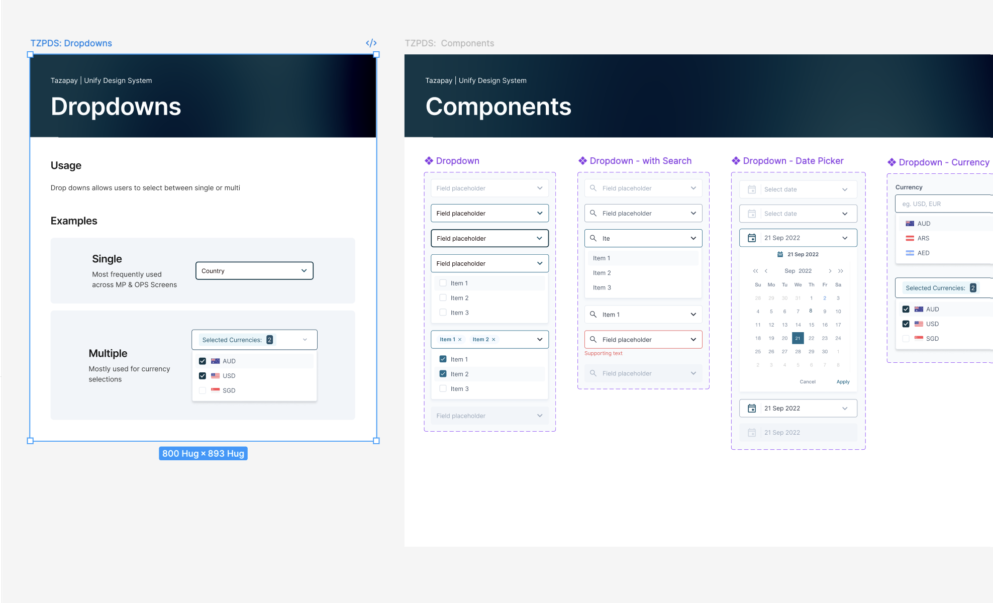 Tazapay design system component library
